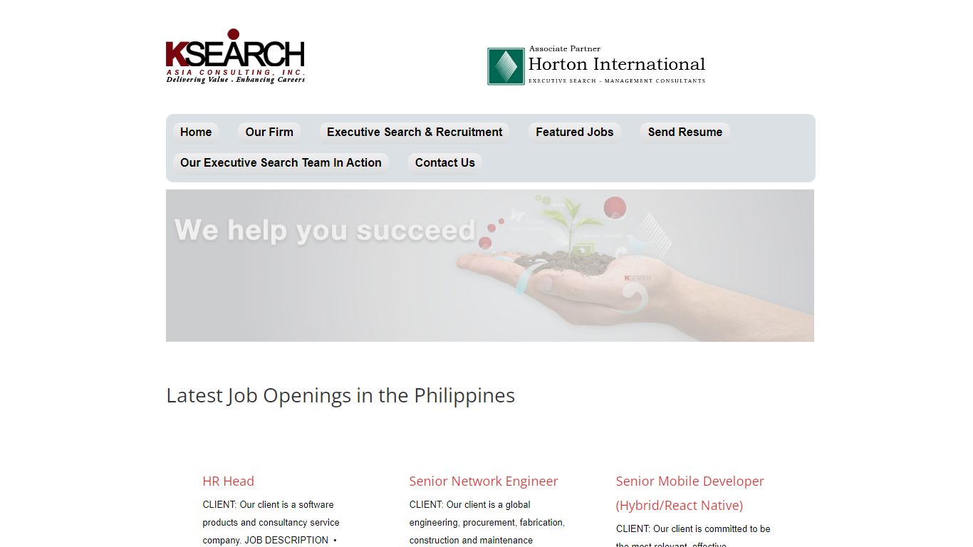 Executive Search & Recruitment Firm in the Philippines | KSearch Asia ...